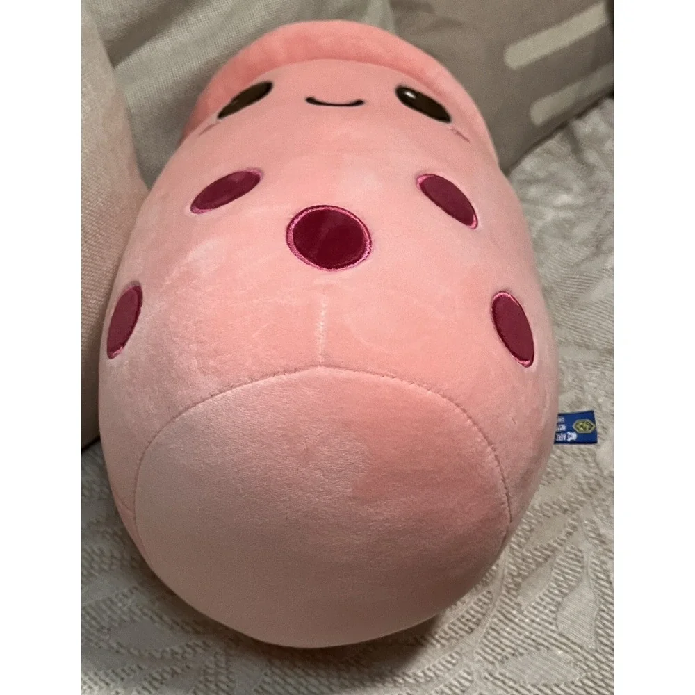 New Cute Bubble Cup Strawberry Milk Tea Boba Soft Stuffed Plush Pillow Kawaii